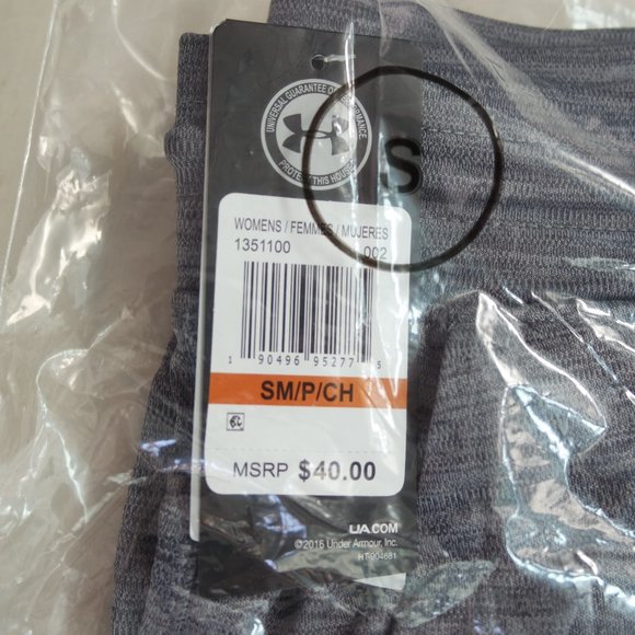 Under Armour Women's Tech Capris 3/4 Pants Small Gray Athletic Gym New MSRP$40 - Picture 3 of 8